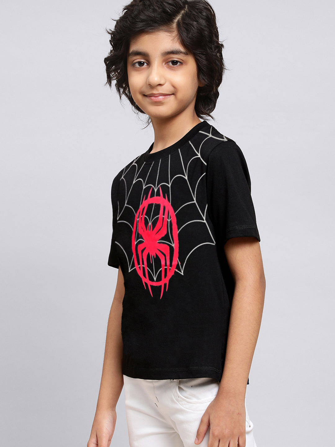 Spider-Man Across The Spider Verse-Part One Multi Color Tshirt For Boys