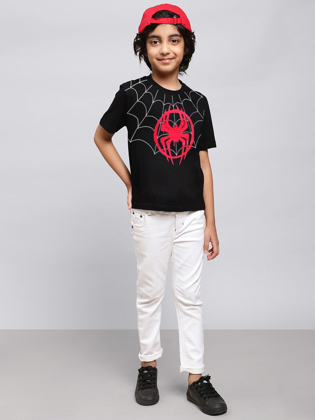 Spider-Man Across The Spider Verse-Part One Multi Color Tshirt For Boys