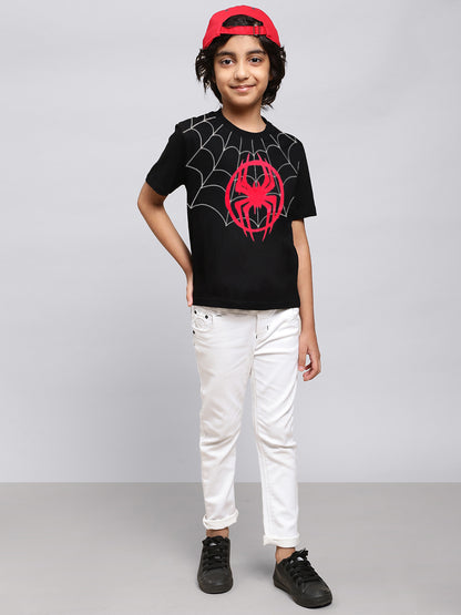 Spider-Man Across The Spider Verse-Part One Multi Color Tshirt For Boys