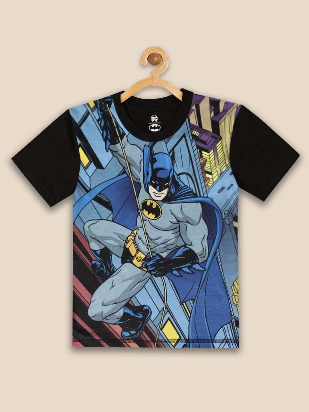 Kids Boys Batman Black T-Shirt