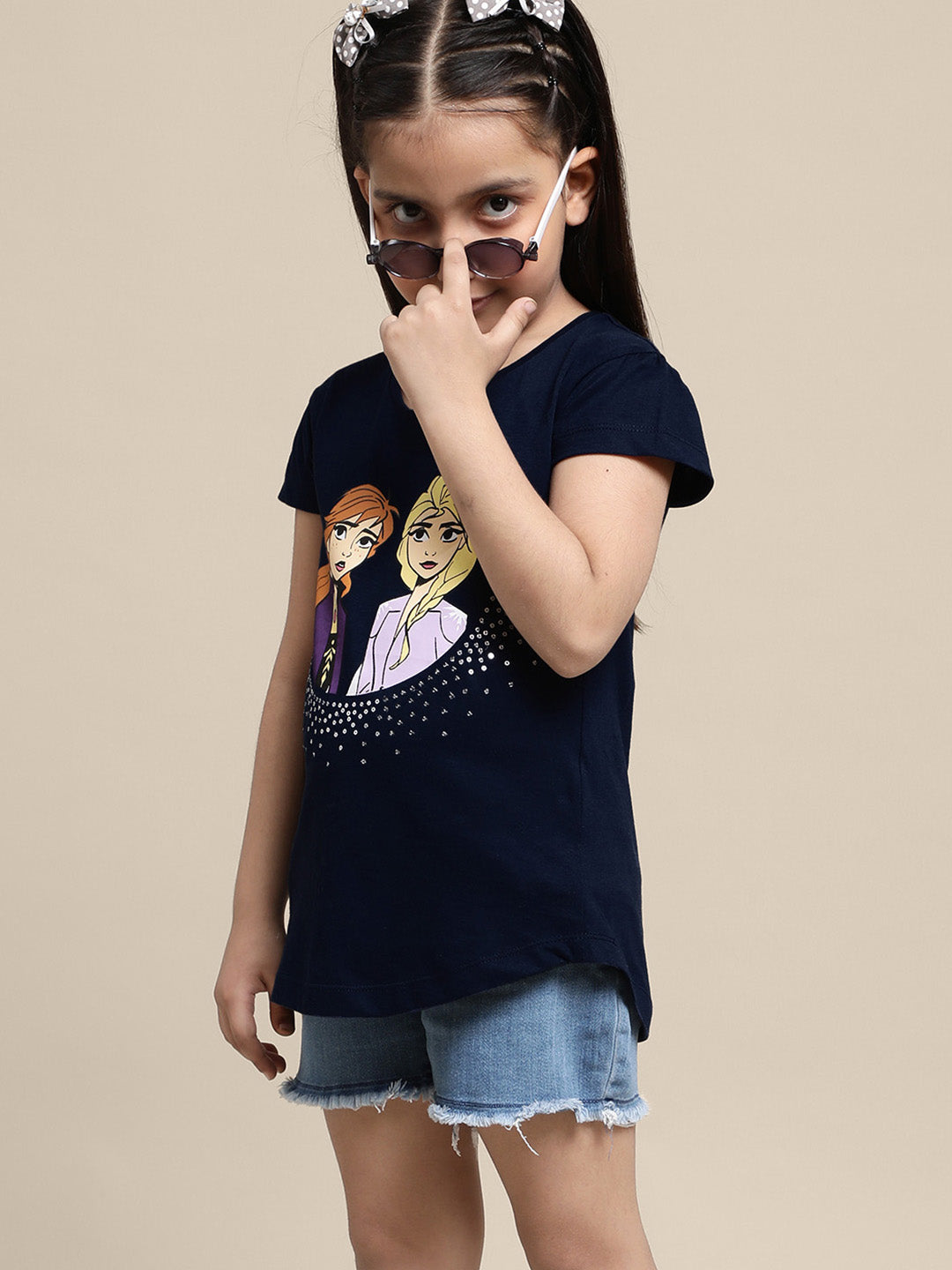 Kids Girls Frozen Blue T-Shirt