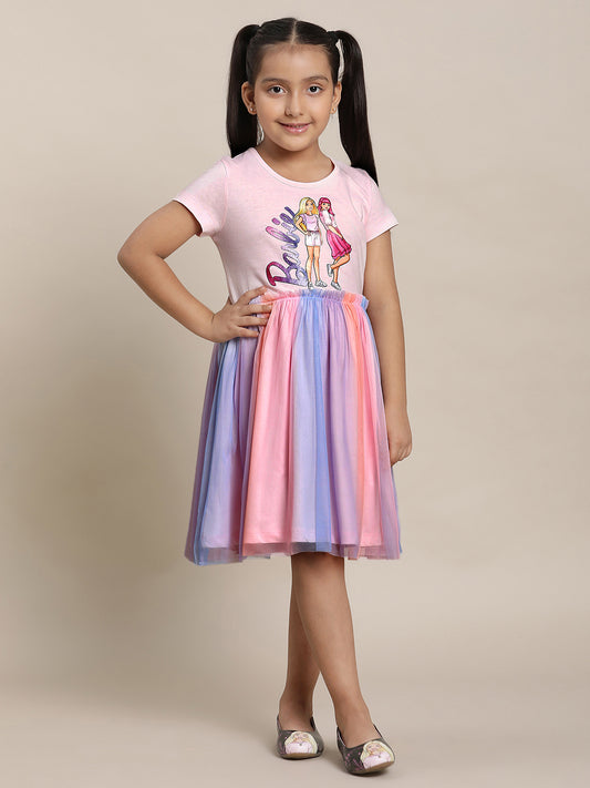 Barbie Pink Dress For Girls