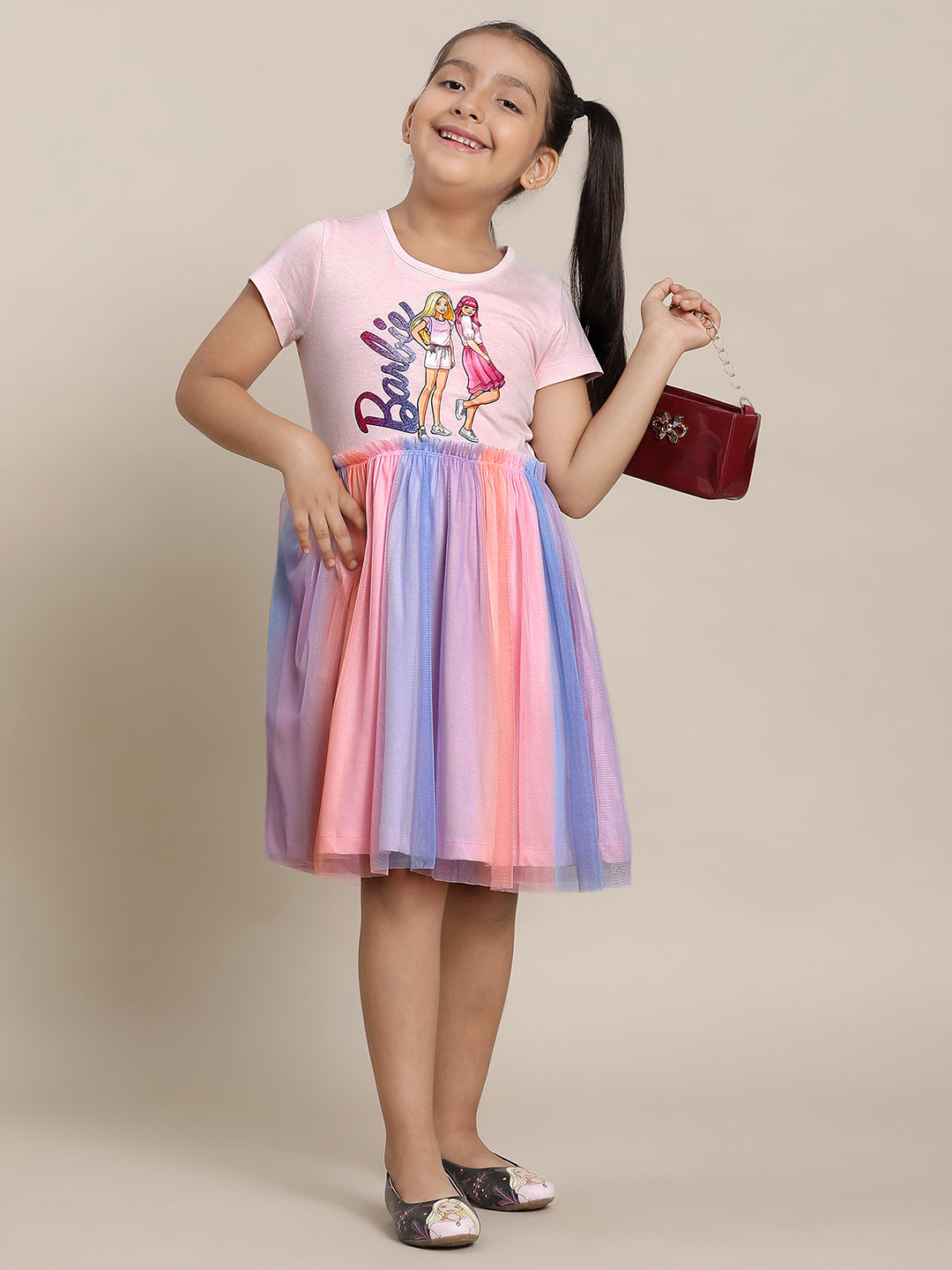 Barbie Pink Dress For Girls