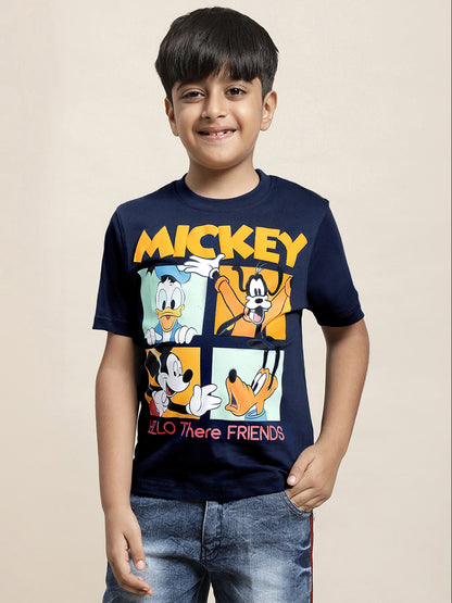Mickey & Friends Navy Tshirt  Boys