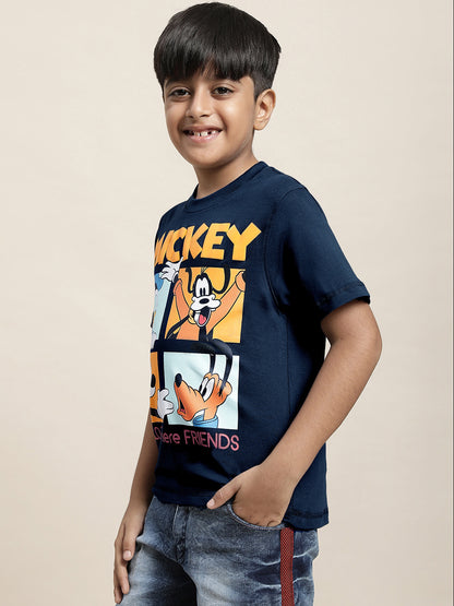 Mickey & Friends Navy Tshirt  Boys