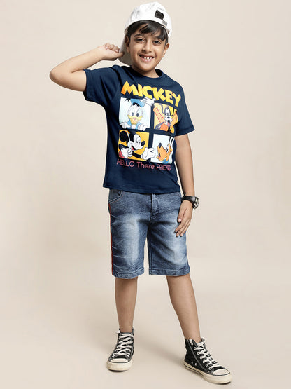 Mickey & Friends Navy Tshirt  Boys