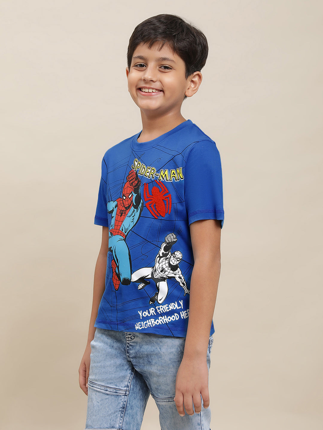 Spiderman Blue Tshirt For Boys