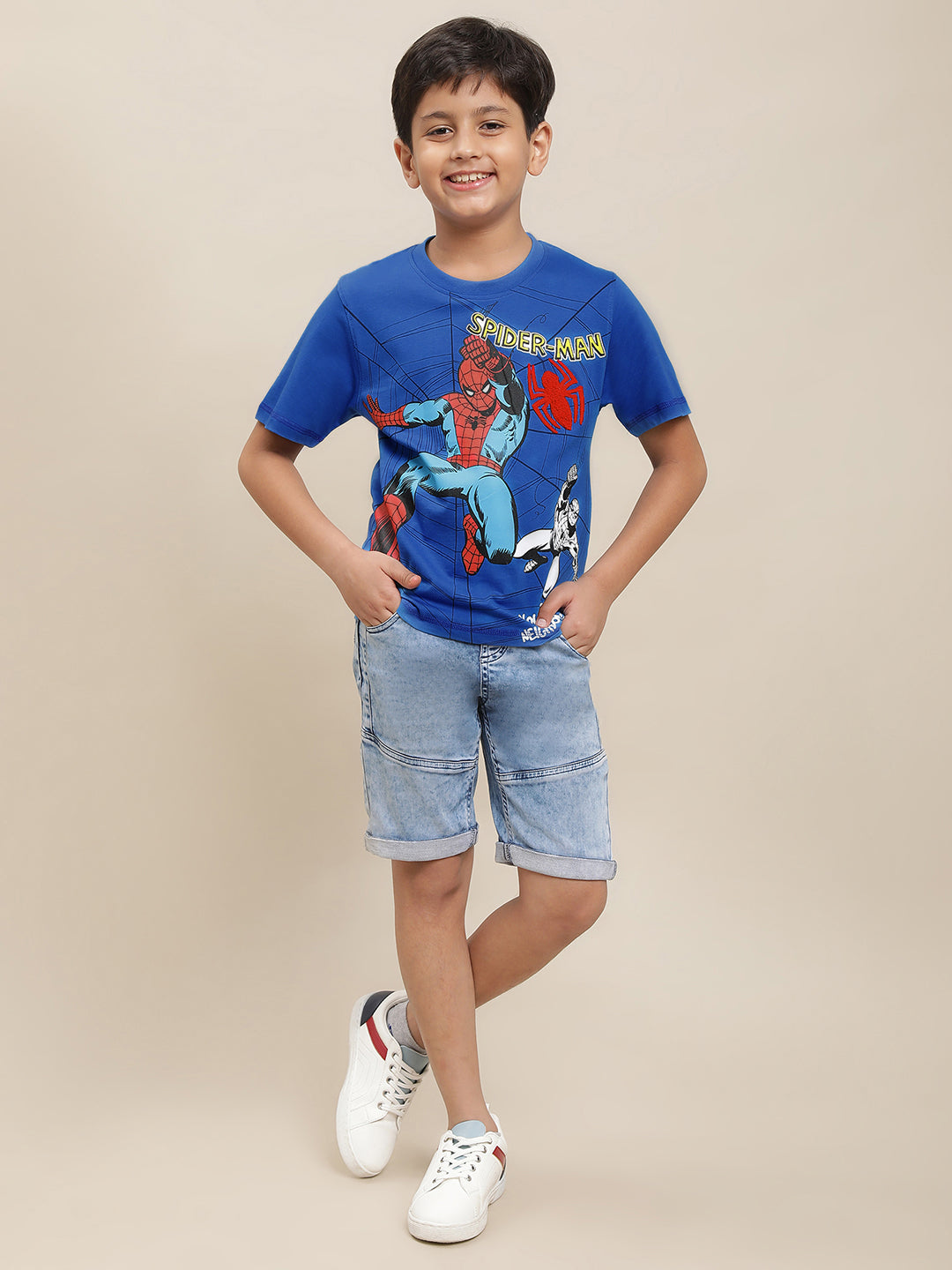 Spiderman Blue Tshirt For Boys