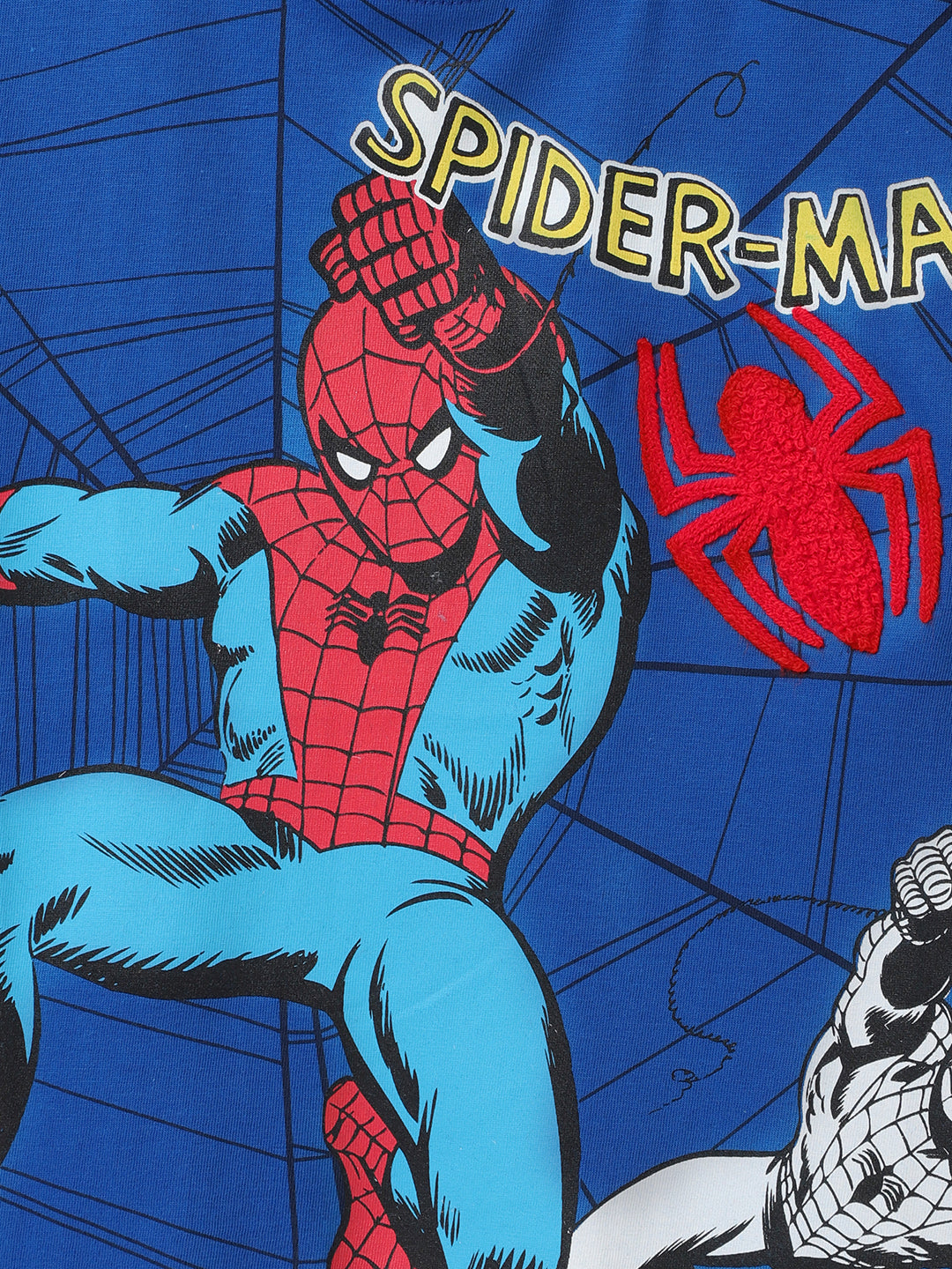 Spiderman Blue Tshirt For Boys