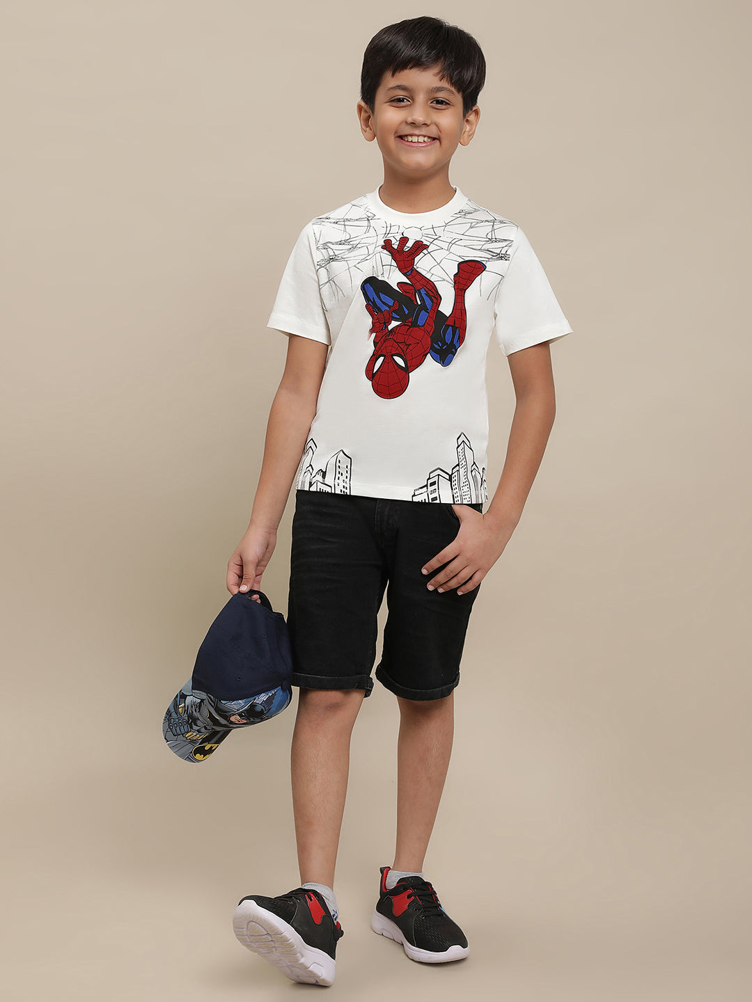 Spiderman Off-White Tshirt For Boys