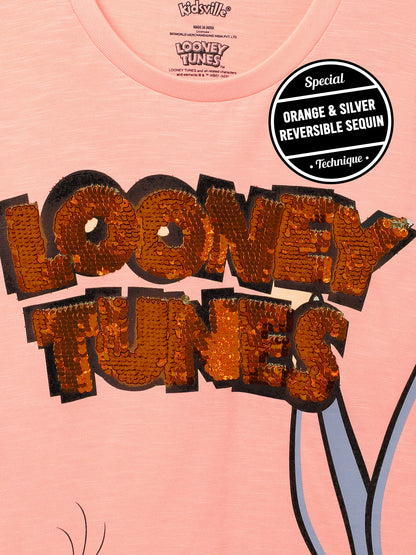 Looney Tunes Orange Tshirt  Girls