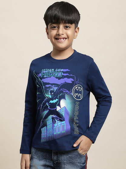 Batman Navy Tshirt For Boys