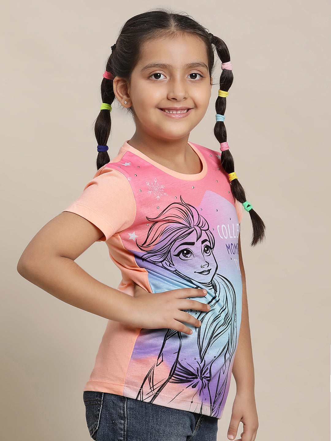 Frozen 2 Orange Tshirt For Girls