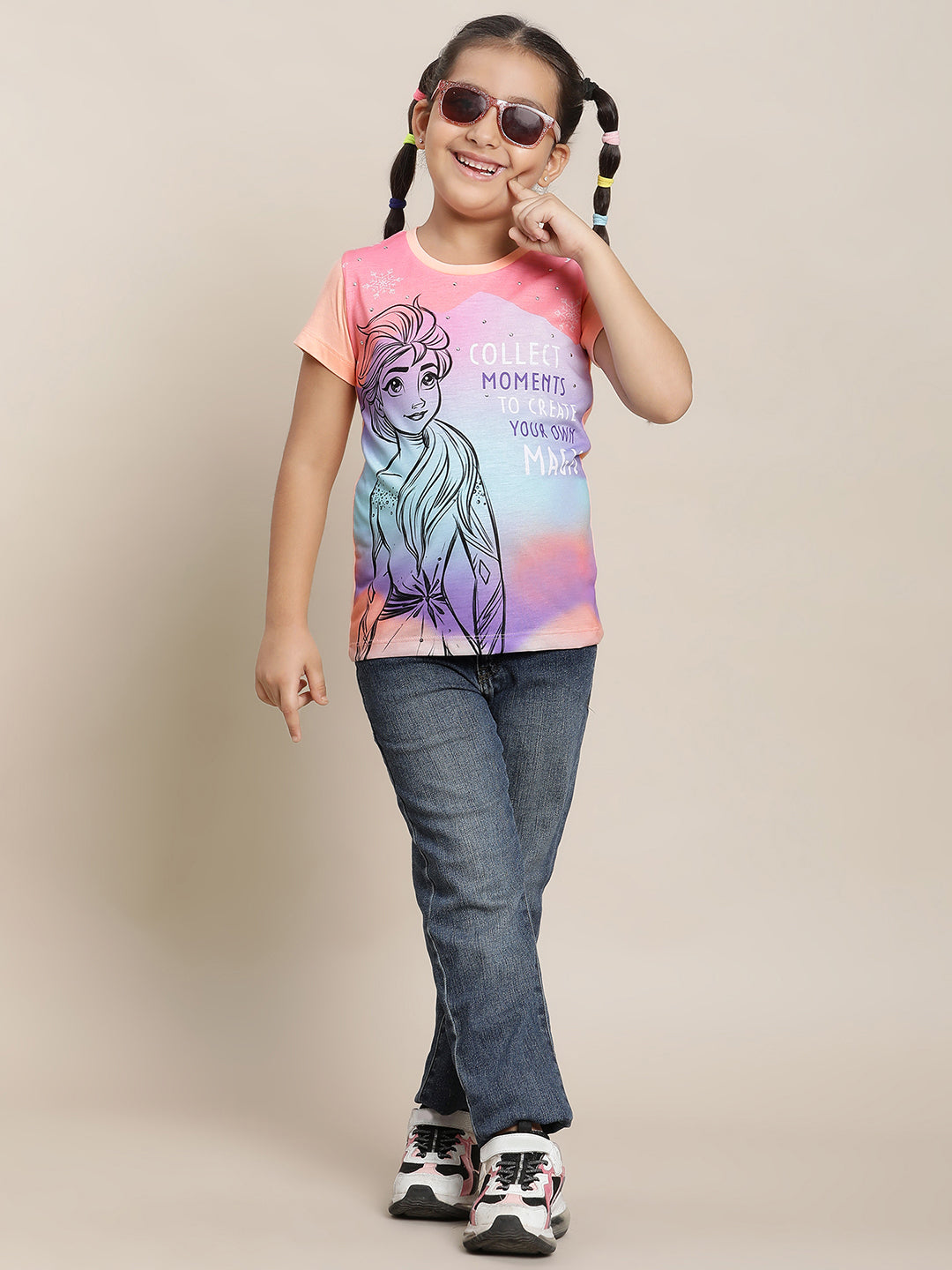 Frozen 2 Orange Tshirt For Girls