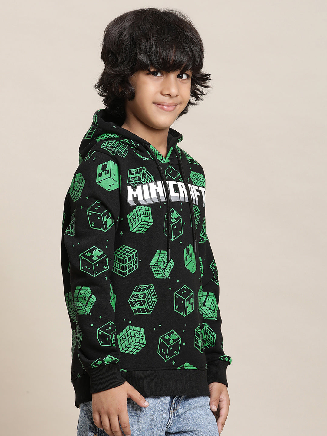 Minecraft Black Hoodies For Boys