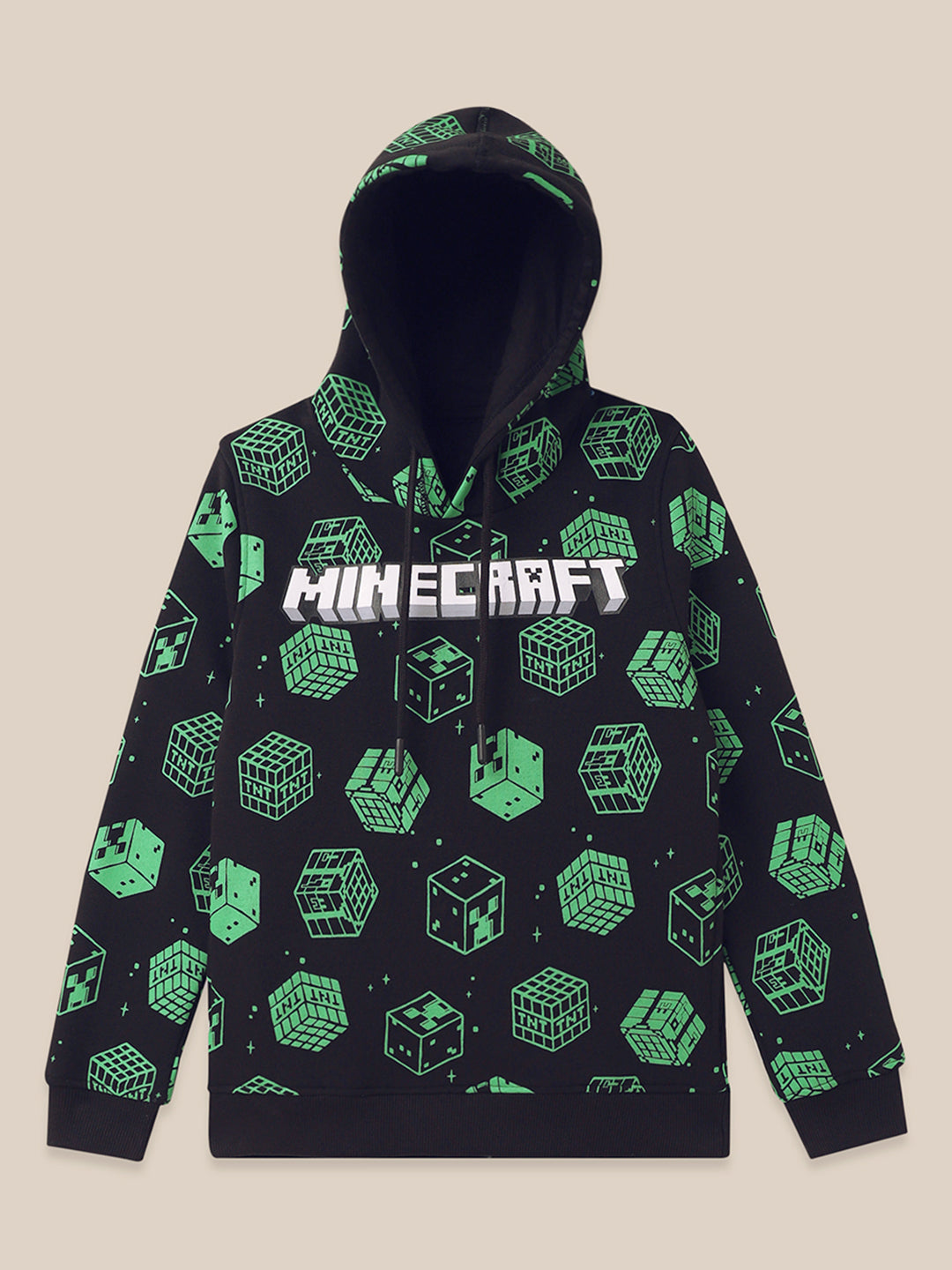 Printed Sweatshirt Minecraft Boys Sweatshirt Minecraft Black