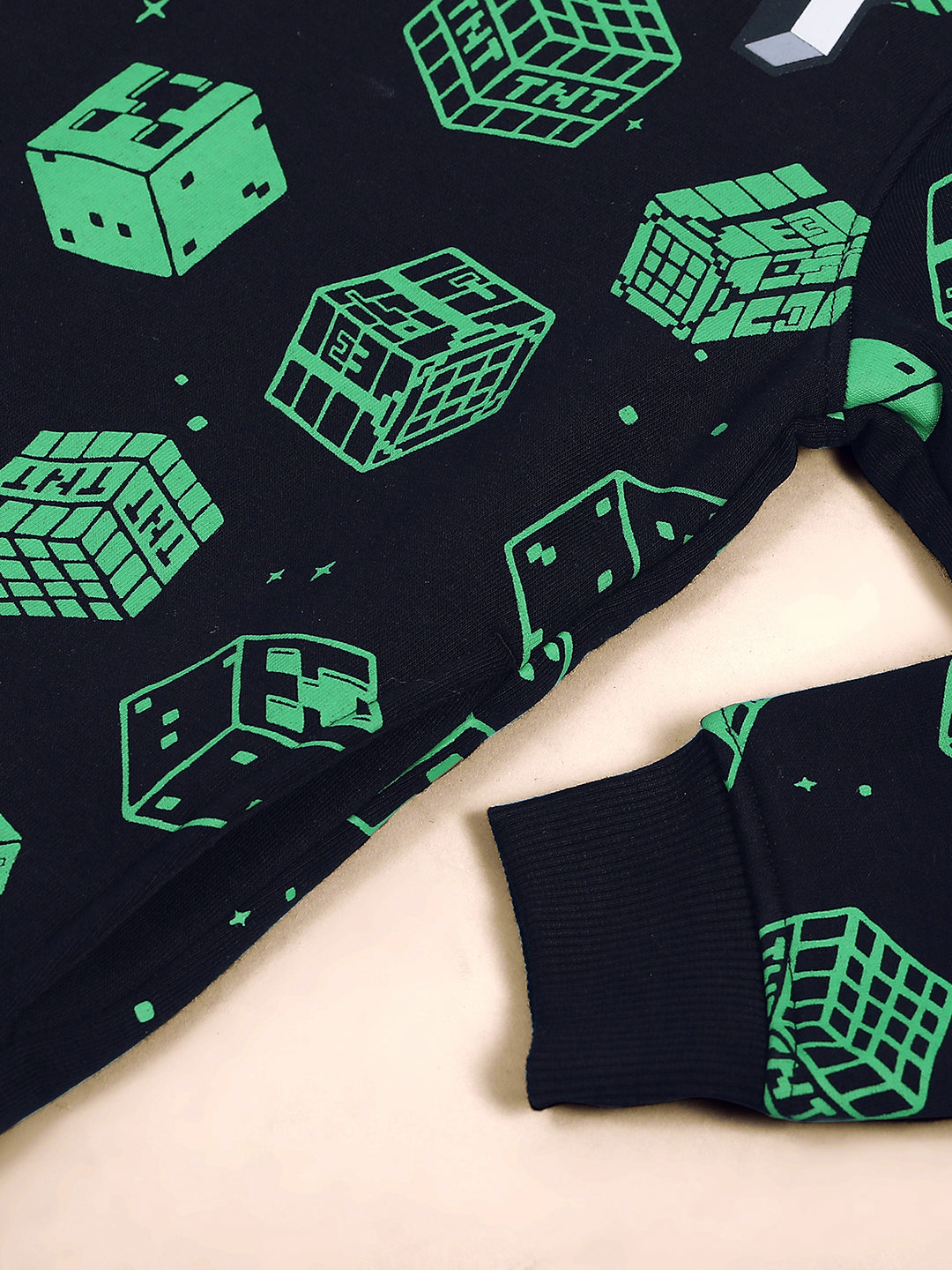 Minecraft Black Hoodies For Boys