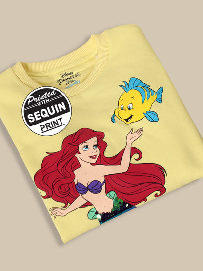 Disney Princess Yellow Sweatshirt  Girls