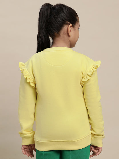 Disney Princess Yellow Sweatshirt  Girls