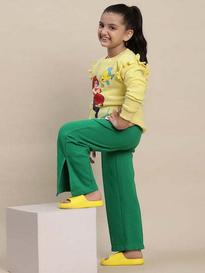 Disney Princess Yellow Sweatshirt  Girls