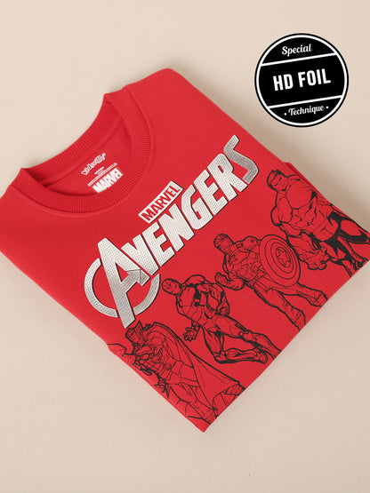 Avengers Red Sweatshirt For Boys