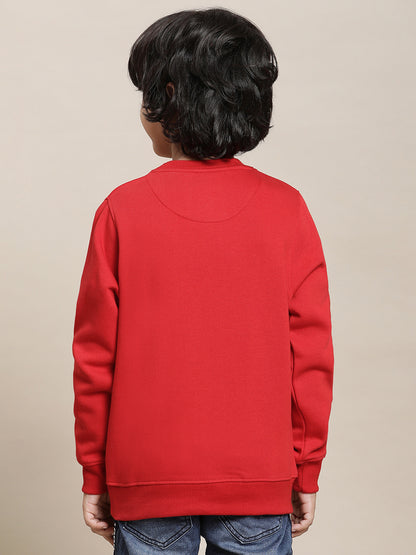 Avengers Red Sweatshirt For Boys
