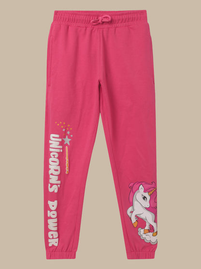 Unicorns Pink Jogger For Girls