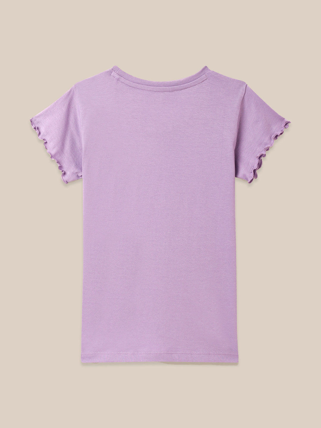 Frozen Printed Purple Tshirt For Girls