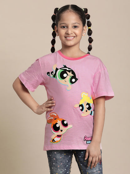 Powerpuff Girls Pink Tshirt  Girls