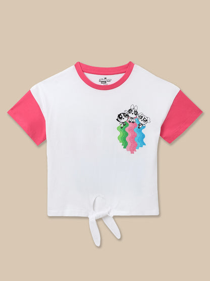 Powerpuff Girls White Tshirt  Girls