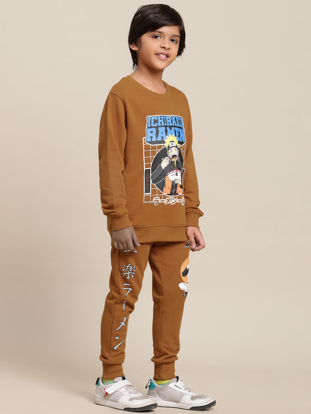 Naruto Printed Sweatshirt & Joggers Co-Ords Set For Boys