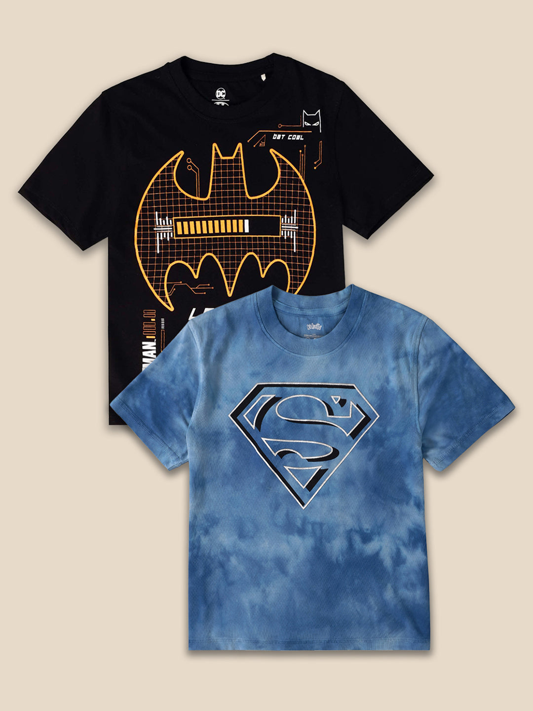Dc Comics Multi Color Tshirt  Boys