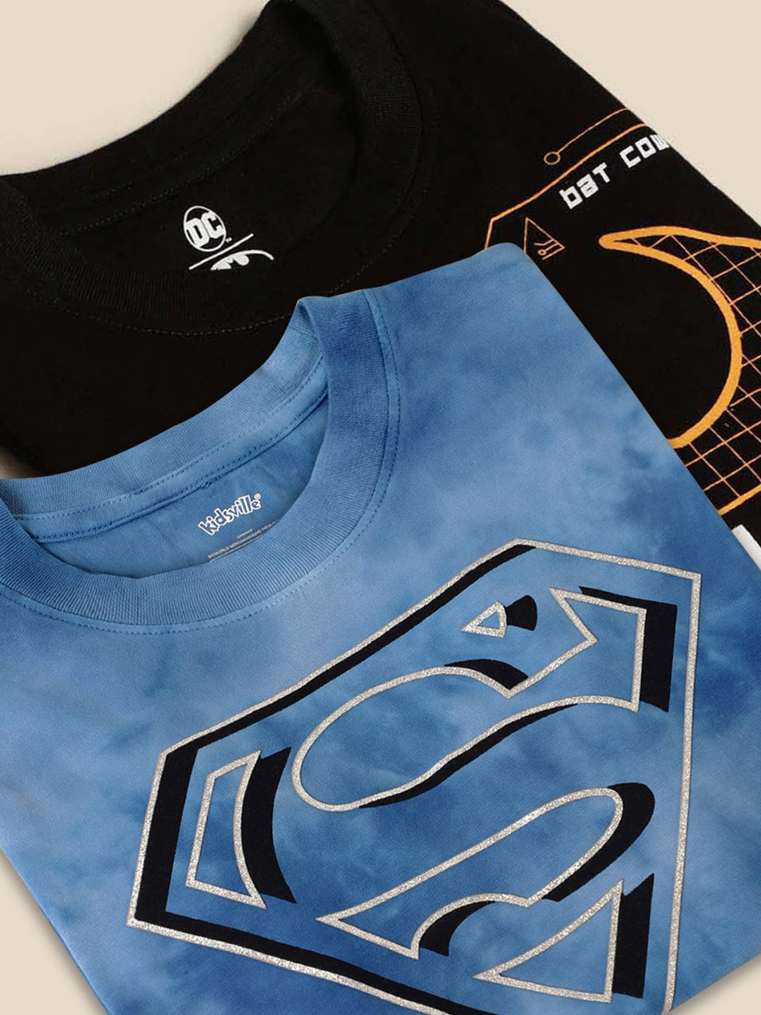 Dc Comics Multi Color Tshirt  Boys