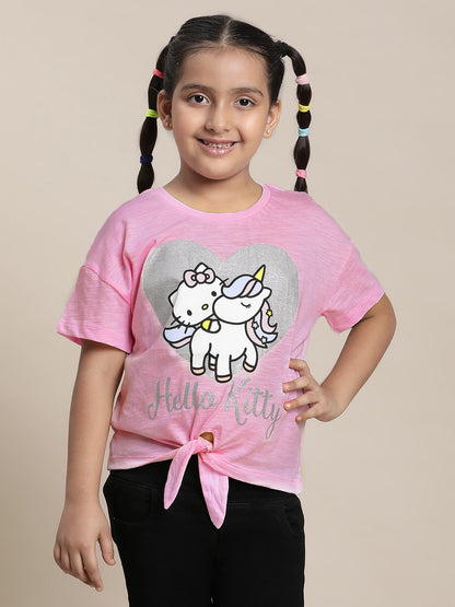 Hello Kitty Pink Tshirt  Girls