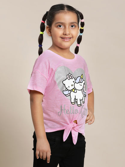 Hello Kitty Pink Tshirt  Girls