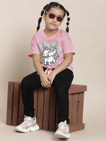 Hello Kitty Pink Tshirt  Girls
