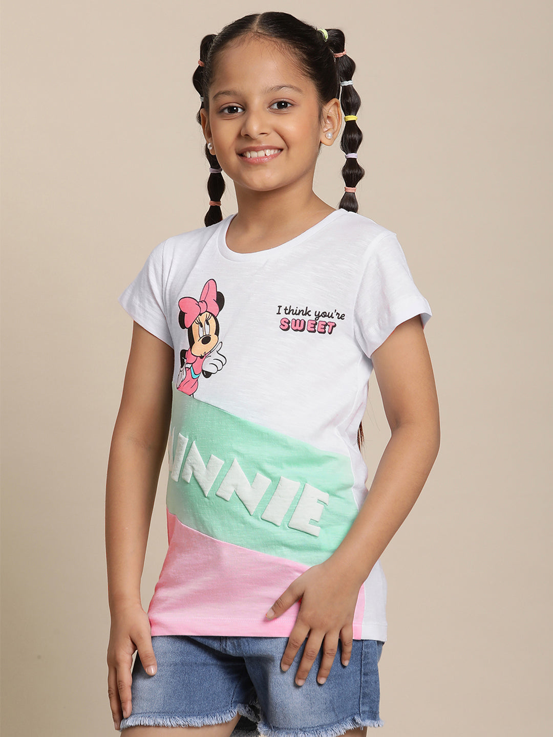 Mickey & Friends Multi Color Tshirt For Girls – Kidsville