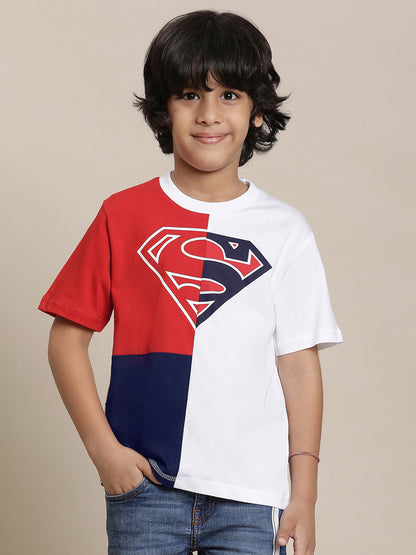 Superman Multi Color Tshirt  Boys
