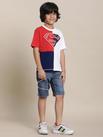 Superman Multi Color Tshirt  Boys