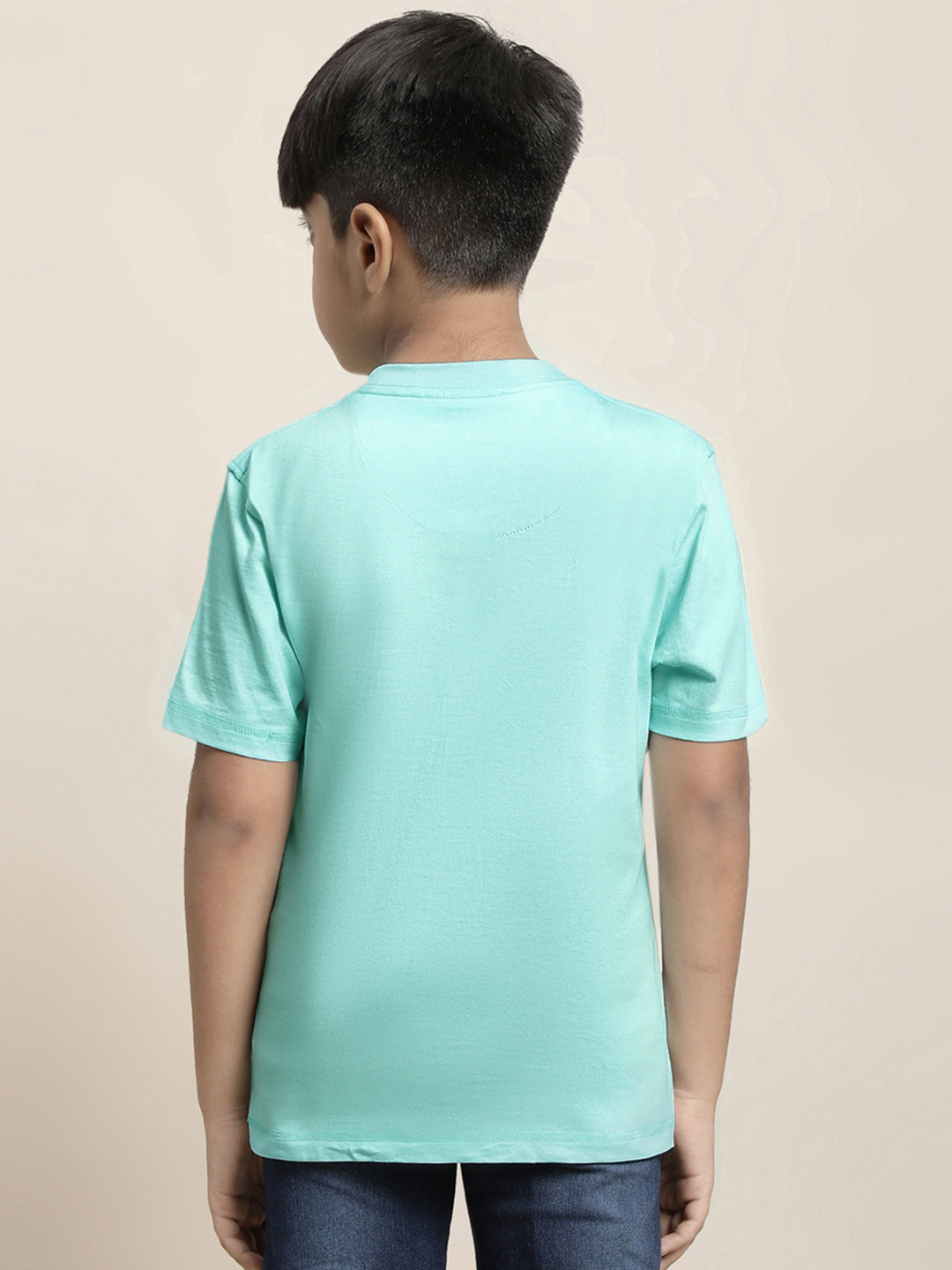 Kidsville Peanuts Printed Blue Tshirt For Boys