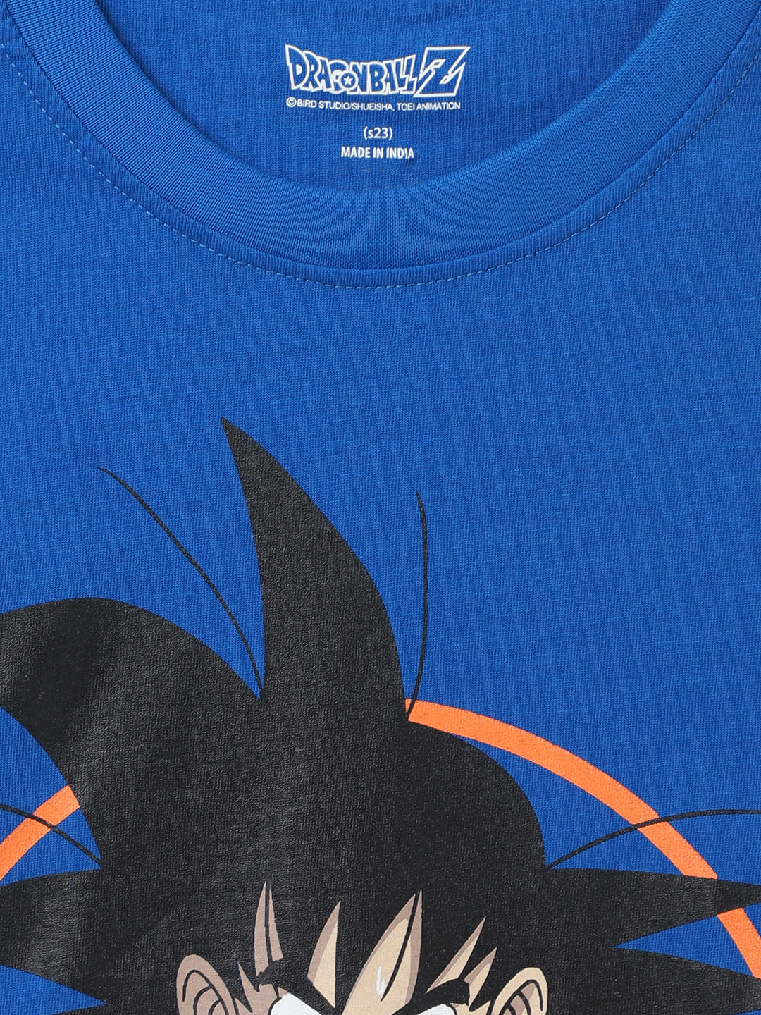 Kidsville Dragon Ball Z Printed Blue Tshirt For Boys