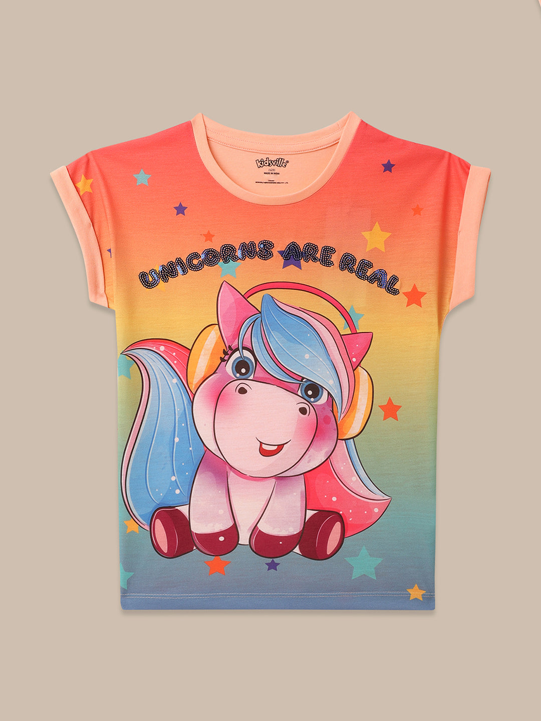 Unicorns Tshirt For Girls