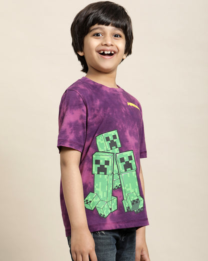Minecraft Regular Fit Tshirt For Boys