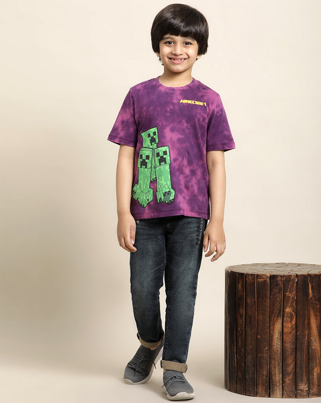 Minecraft Regular Fit Tshirt For Boys