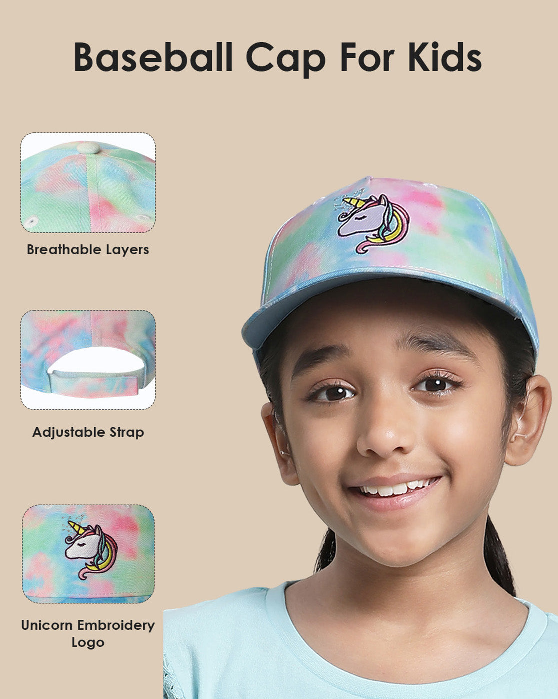 Kidsville printed Baseball Cap for Girls