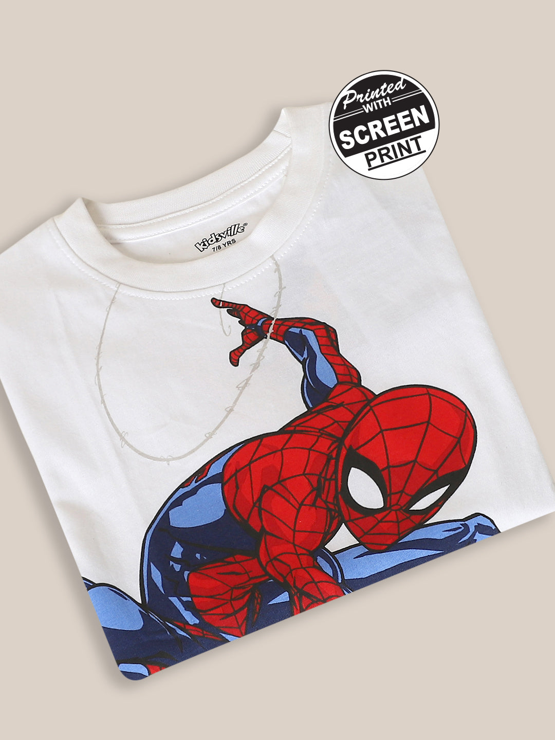 Spiderman Regular Fit Tshirt For Boys