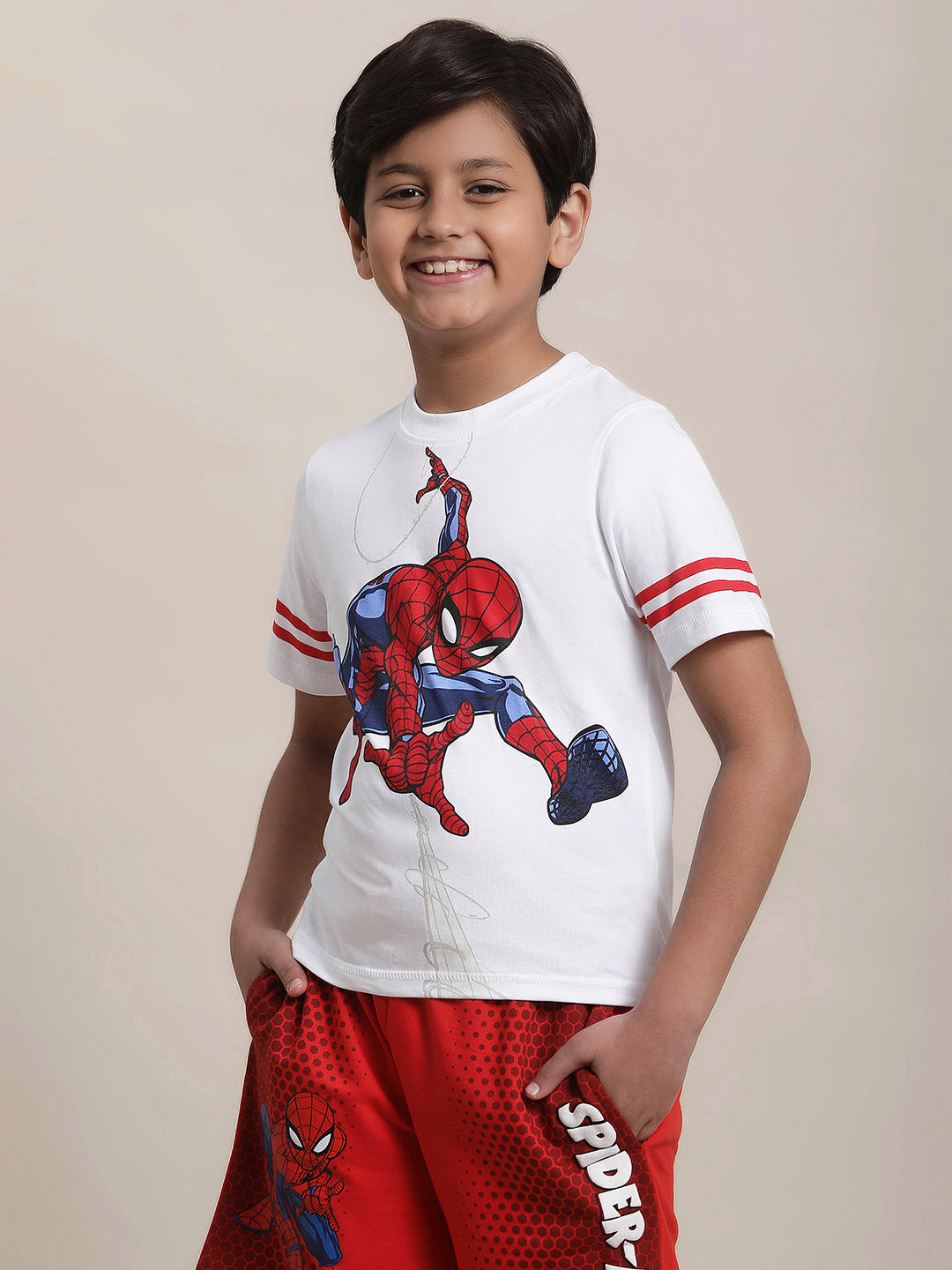 Spiderman Regular Fit Tshirt For Boys
