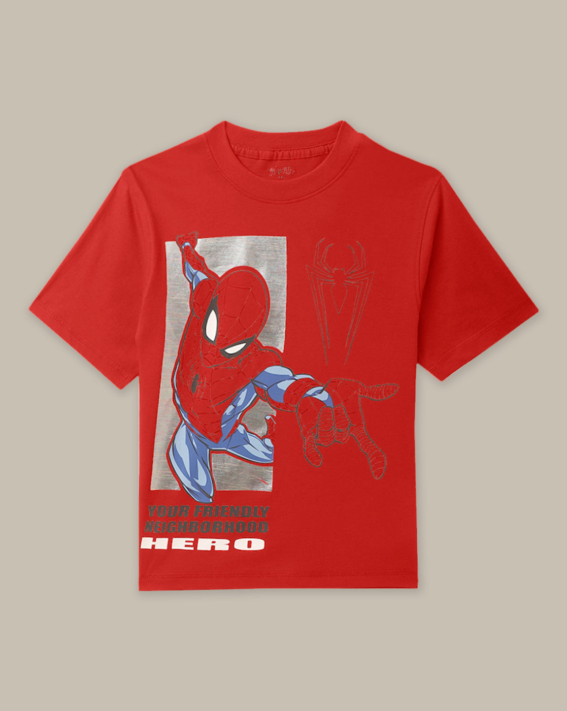 Spiderman Regular Fit Tshirt For Boys