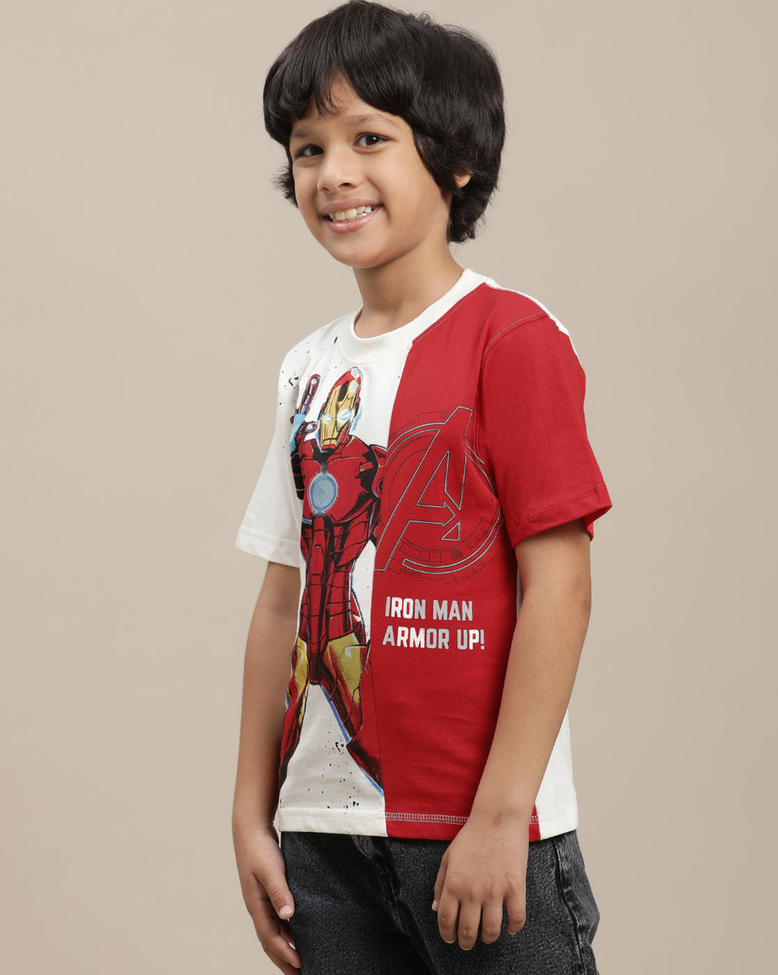 Iron Man Regular Fit Tshirt For Boys