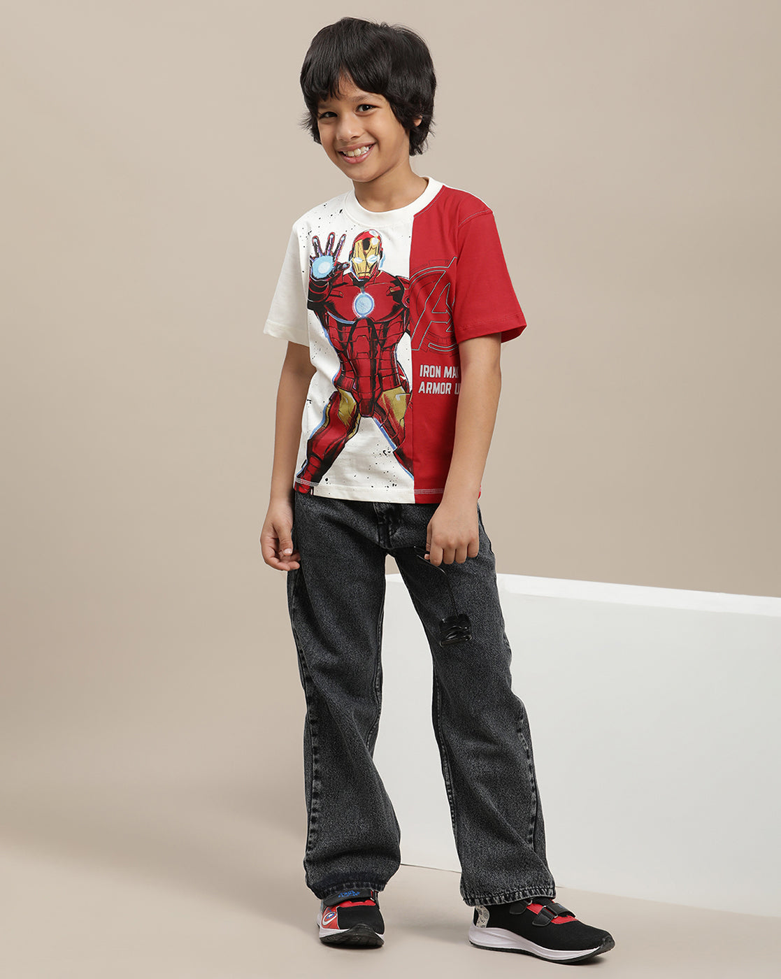 Iron Man Regular Fit Tshirt For Boys
